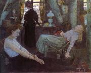 Hans Baluschek Monday morning oil painting reproduction